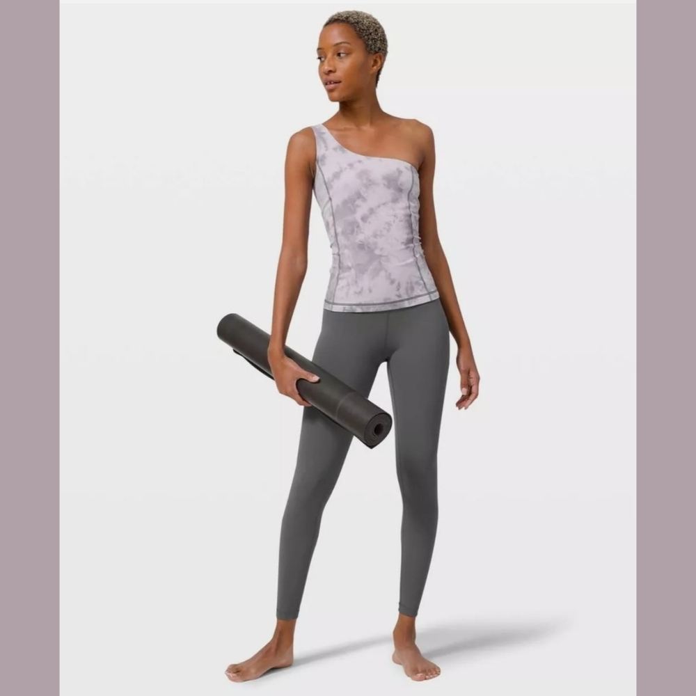 NWT Lululemon Cold Shoulder Tank Diamond Dye Stargaze Pitch Grey Size 6